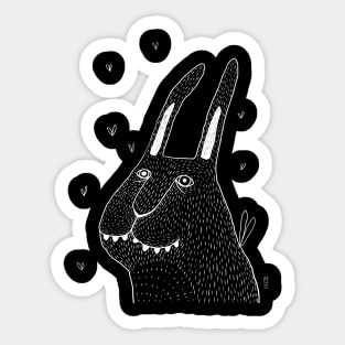 Night Bunny Moth Sticker